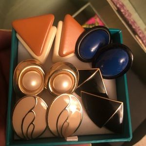 Vintage 5 piece earring set